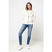 Iqoniq Abisko Zip-Kapuzenpullover aus recycelter Baumwolle, natural raw, XXS